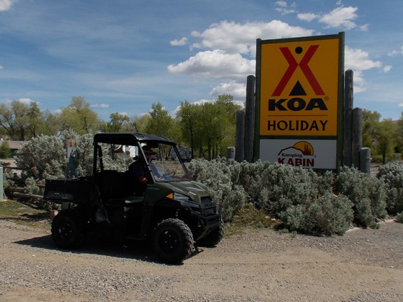 Ride to trails out of the KOA