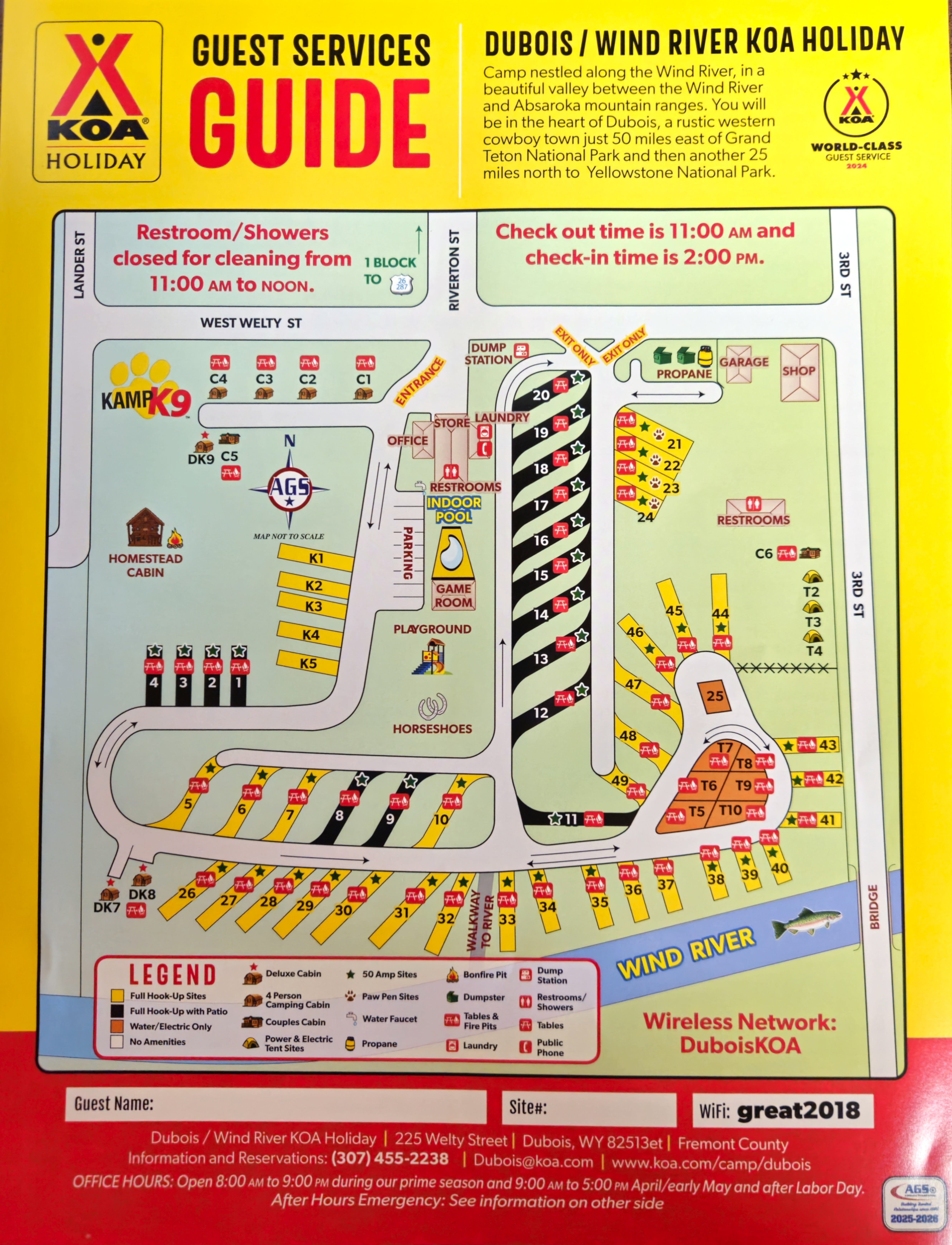 Campground Site Map