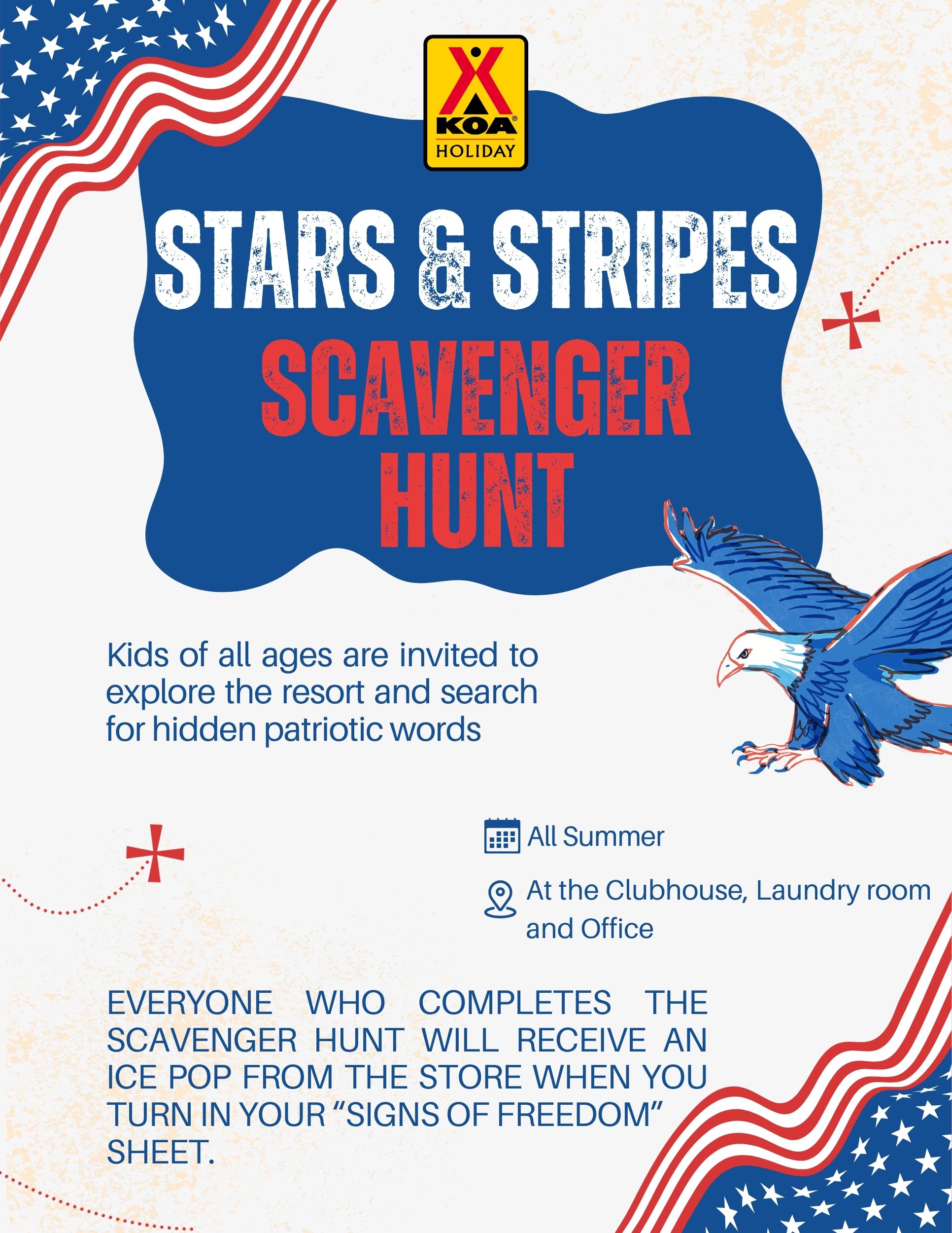 Stars & Stripes: Scavenger Hunt Photo
