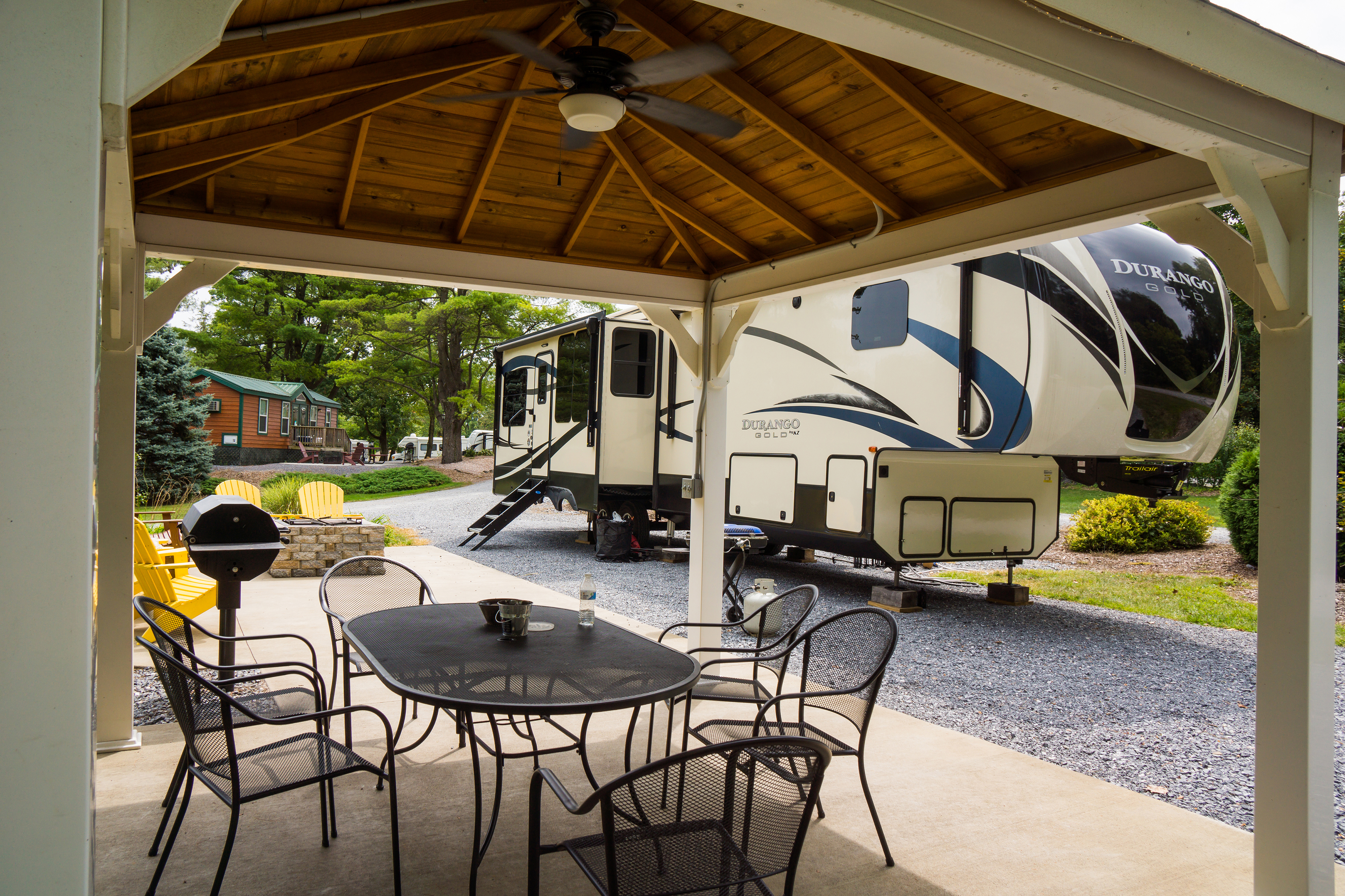 Premium Patio Site 128. Pull-Thru, 30/50amp, Full Hookup