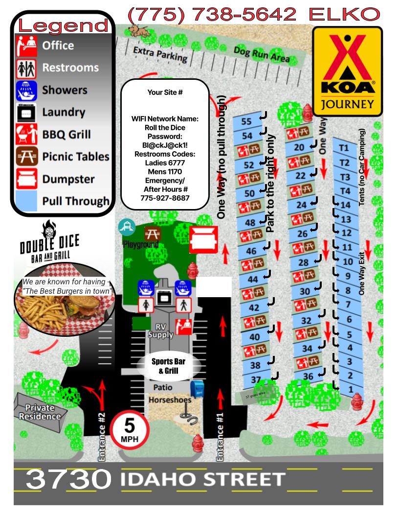 Campground Site Map