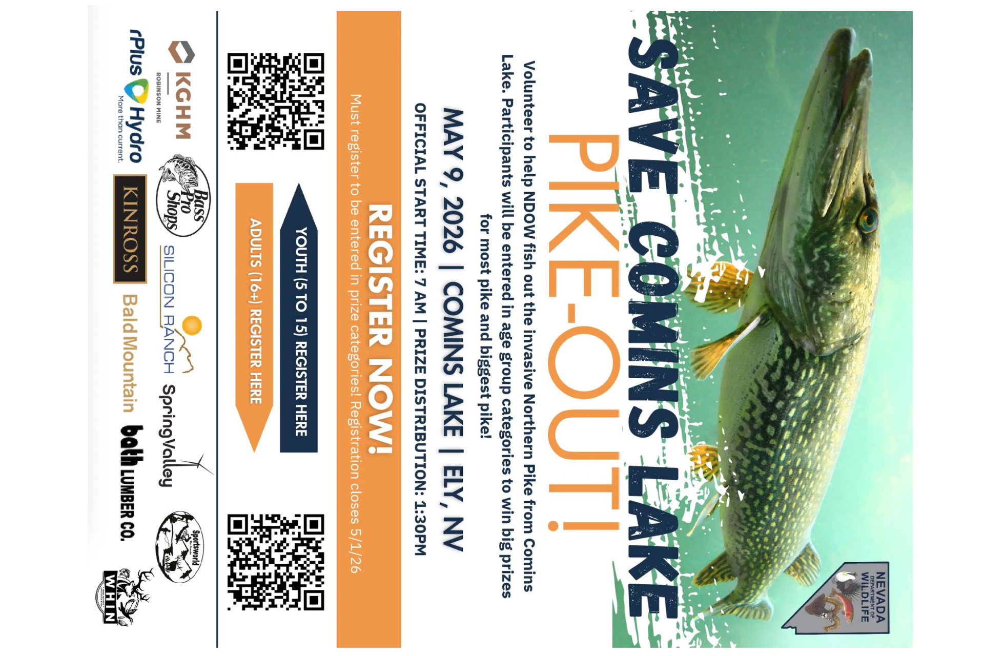 Pike-out: Save Comins Lake Fishing Contest Photo