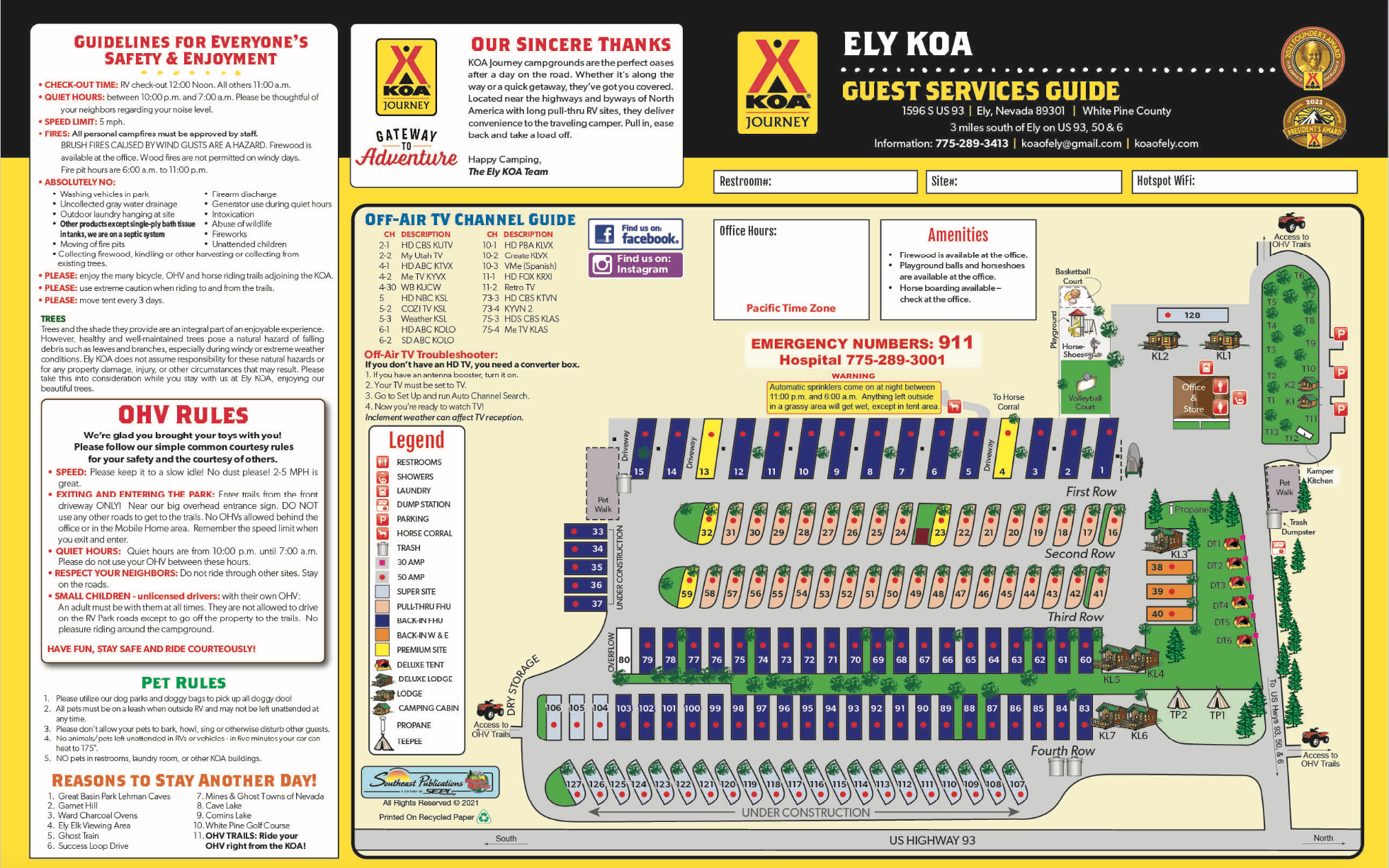 Campground Site Map