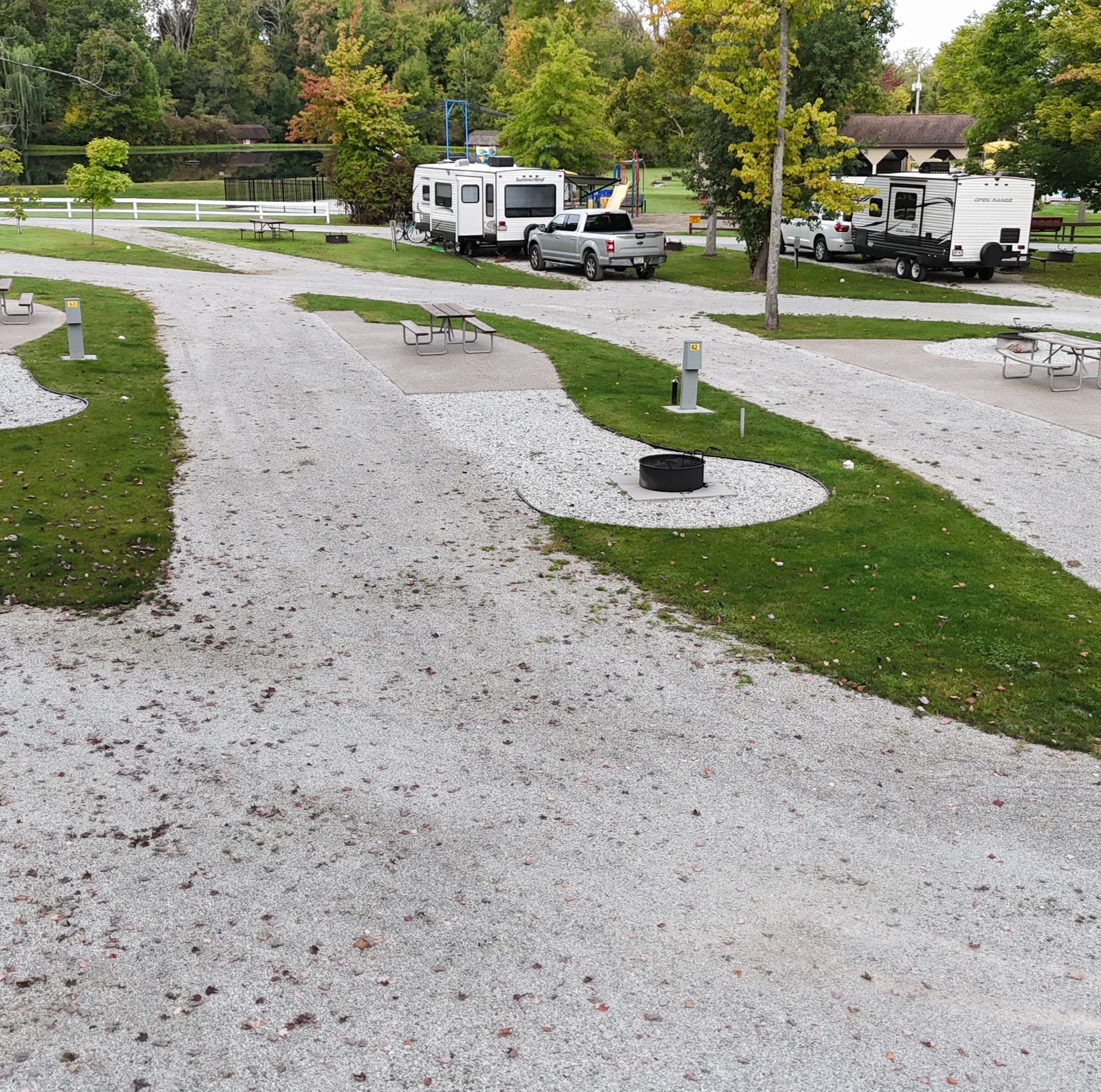 Site #63_Pull thru_50/30amp Patio Site _Customer Fav's