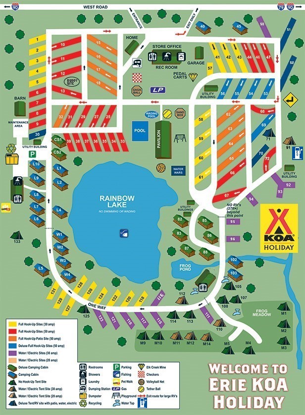 Campground Site Map
