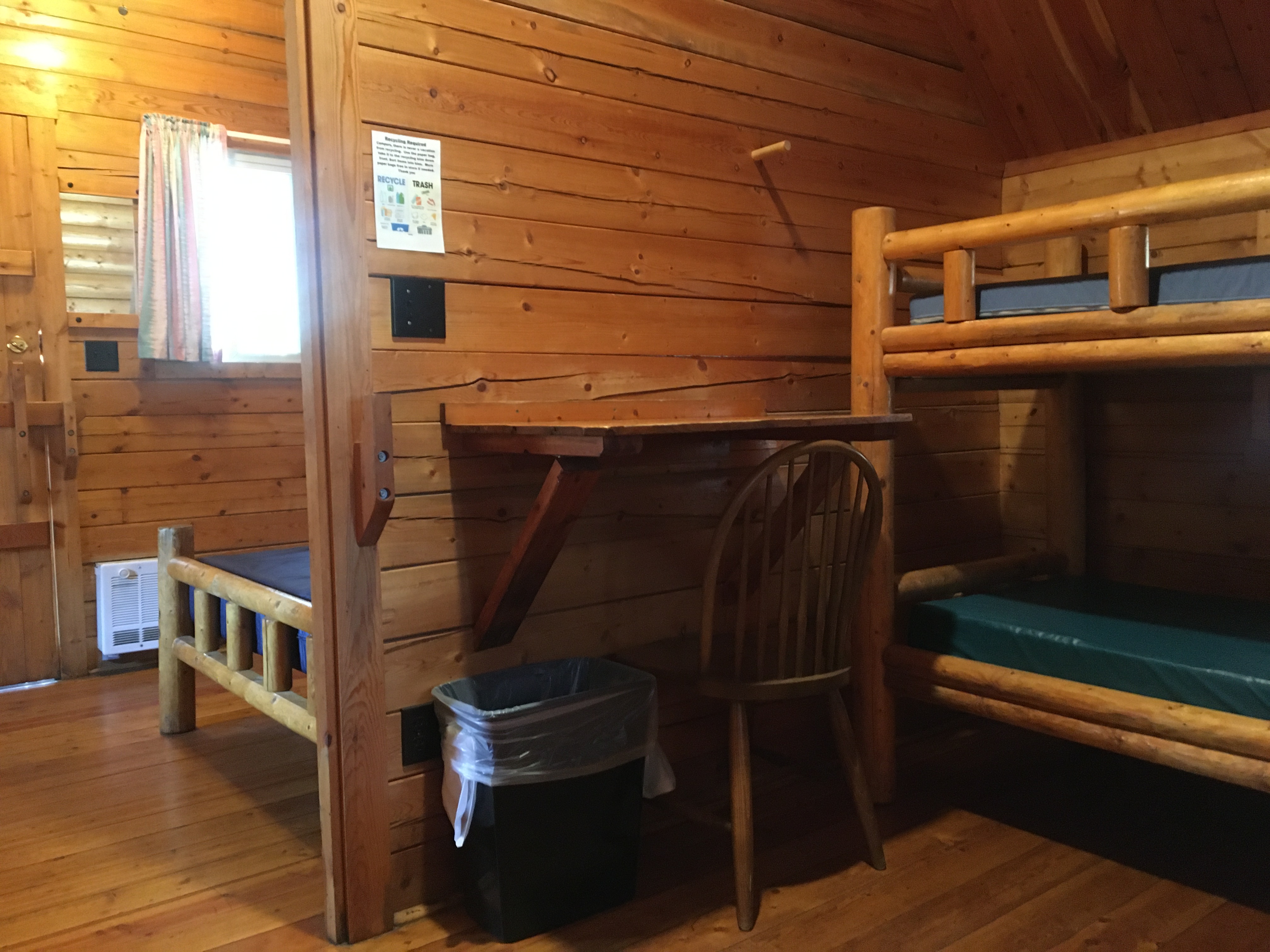 Two Room Cabin Bunks and main Bed