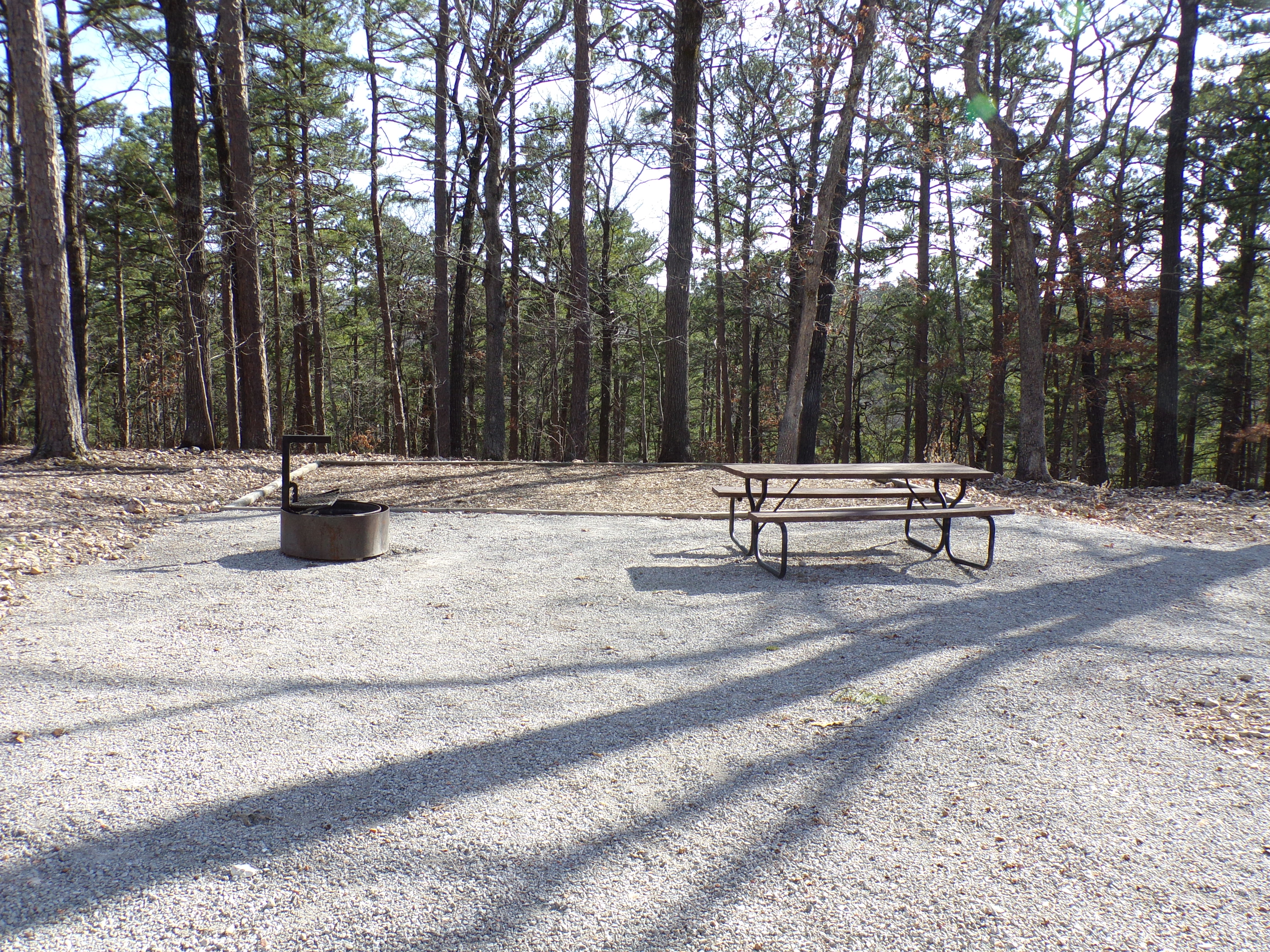Primitive tent area