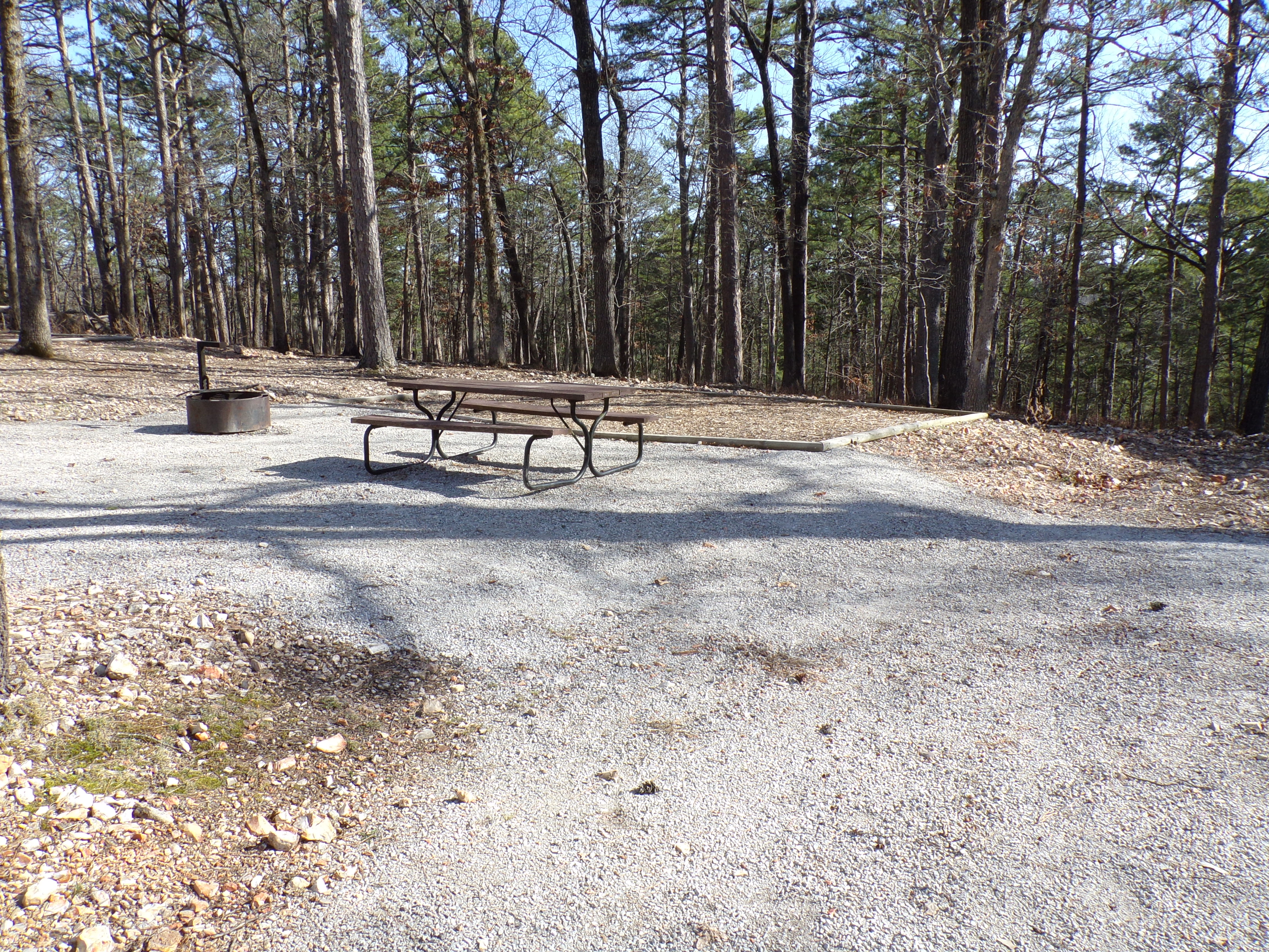 Primitive tent area