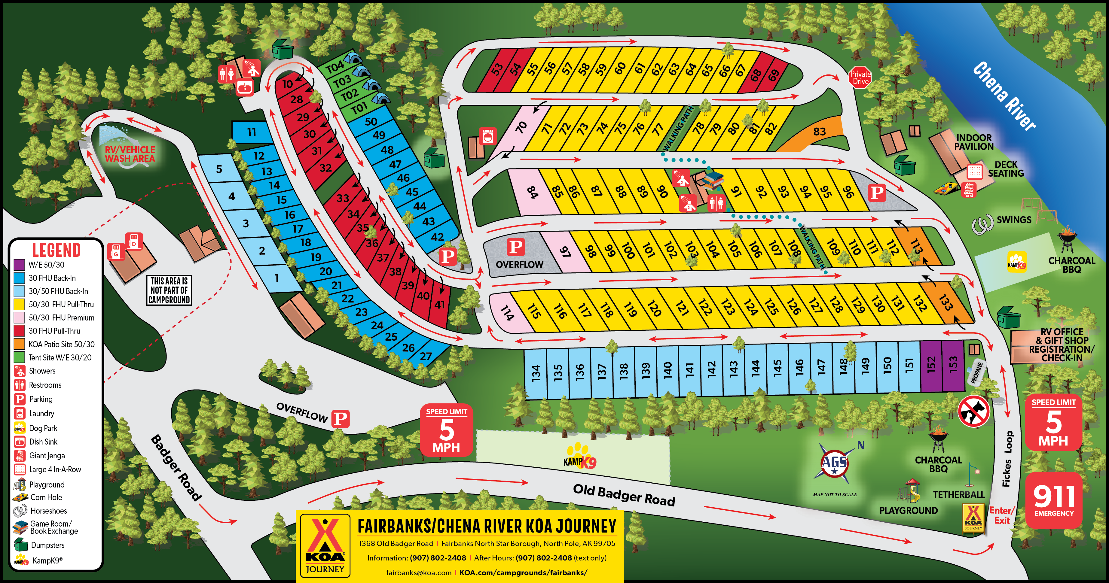 Campground Site Map