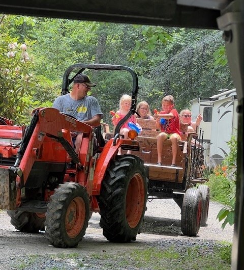 Water War Hay Rides on Fancy Gap Mountain Photo