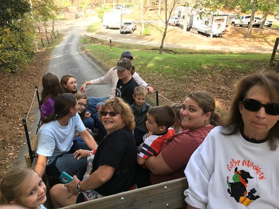 Fancy Fall Hay Ride Smiles