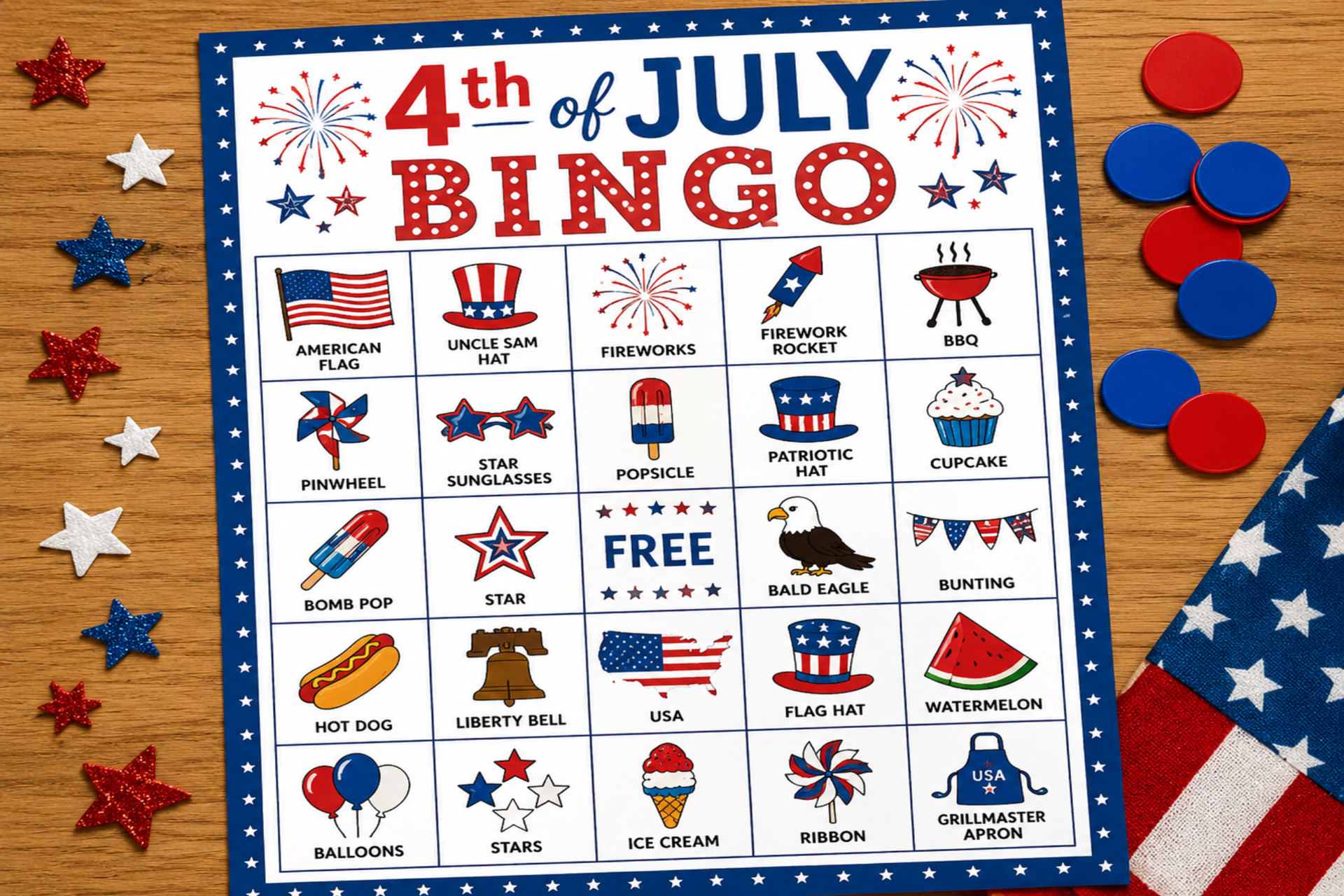 4th Of July Bingo Photo