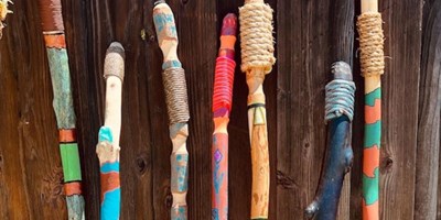 Walking Stick Decorating