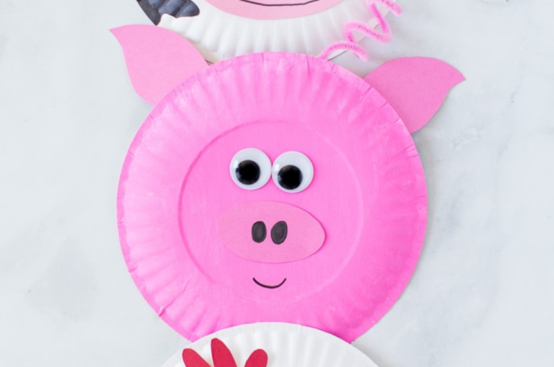Paper Plate Farm Animals Photo