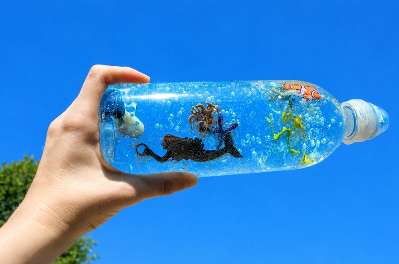 Ocean in a bottle Photo