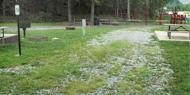 This site is a pull-through located in the Little Valley section of our KOA.  It is the closest section to the playground and is great for families with kids.  With easy access and exit, these sites are great and efficient for those looking for a quick stop and go.
