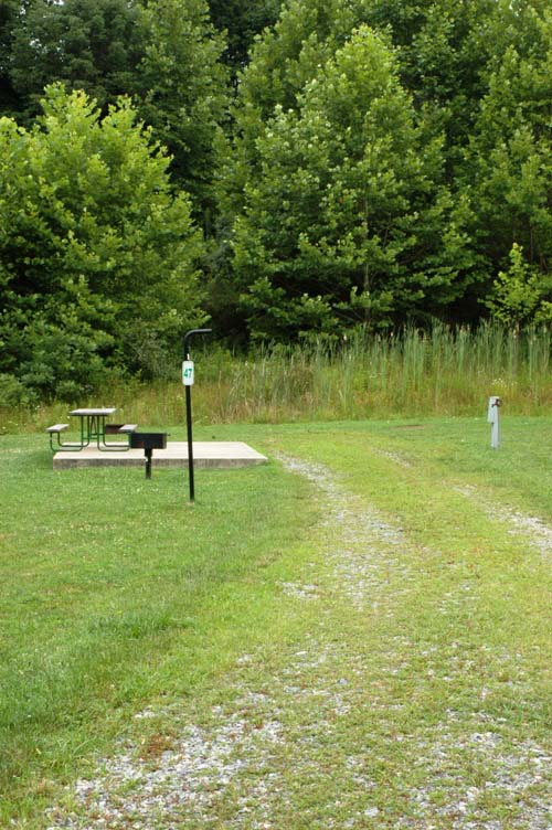 This is a back-in site in the Big Valley section of our campground.  It is close to our bathhouse and has a nice peaceful setting for enjoying the day.