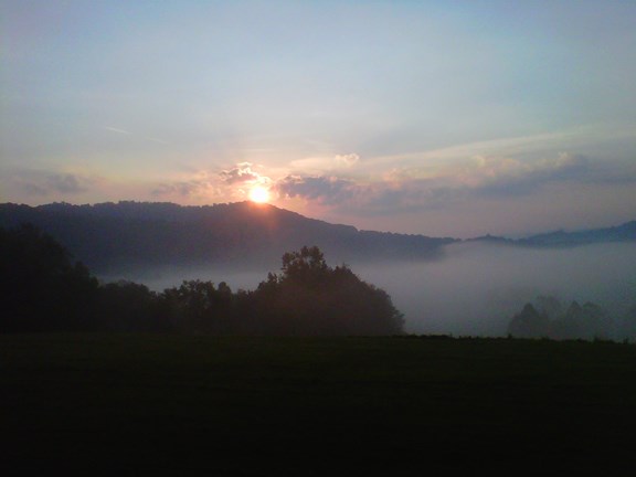 Sunrise over Flatwoods, WV