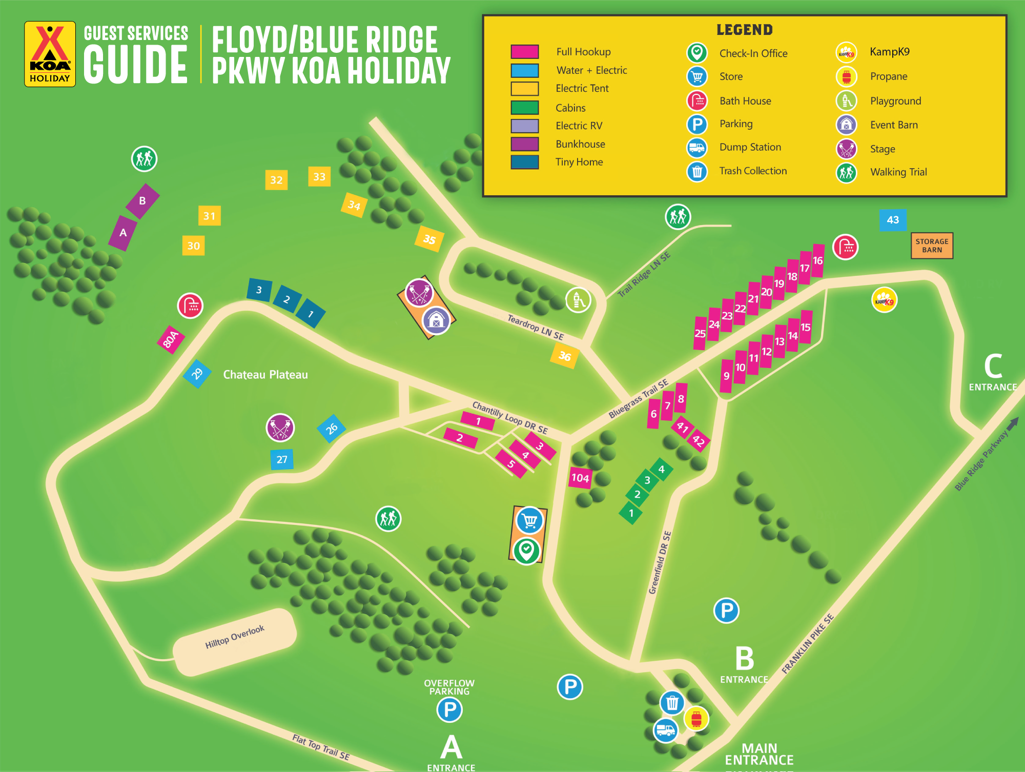 Campground Site Map
