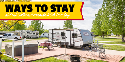 Ways to Stay at Fort Collins / Lakeside KOA Holiday