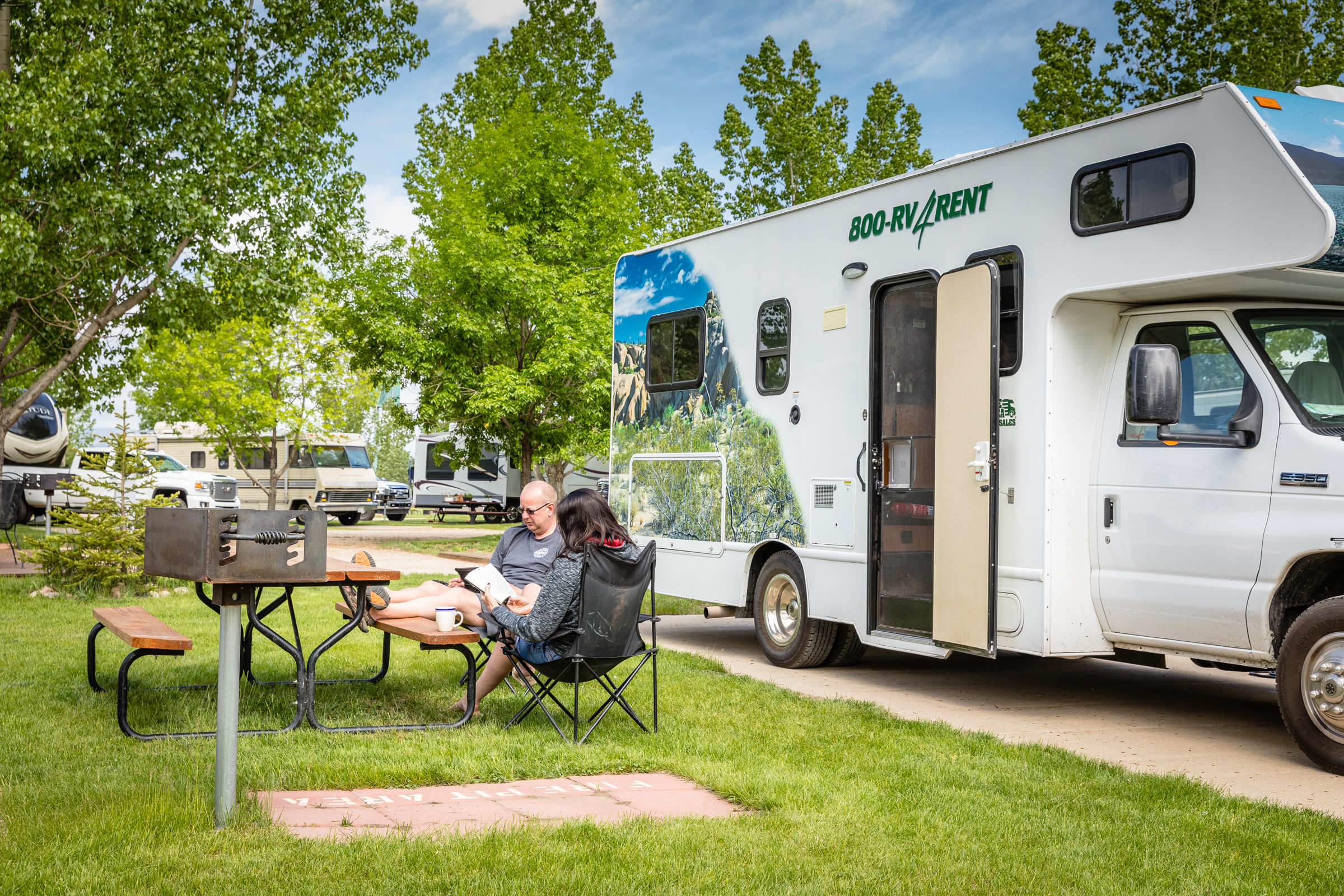 Back-in Interior RV Site