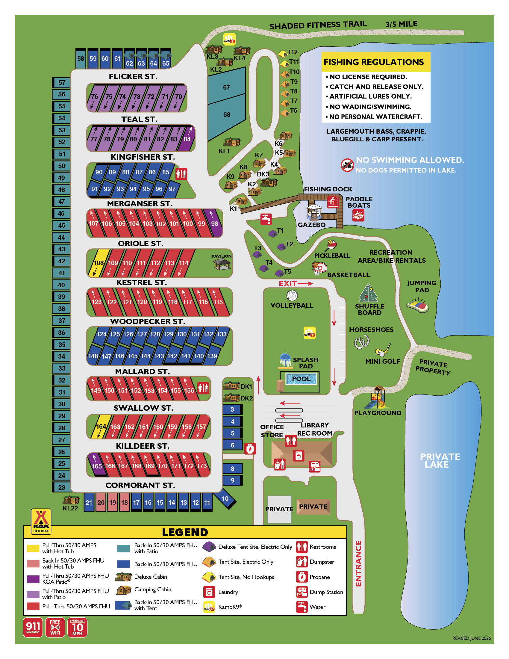 Campground Site Map