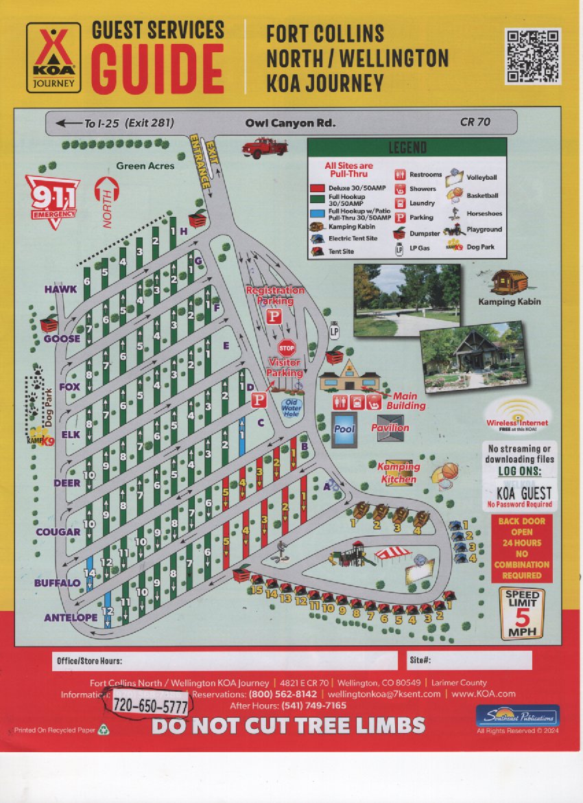 Campground Site Map