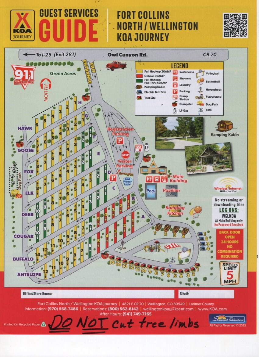 Campground Site Map