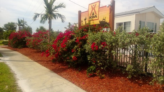 Front of Ft. Pierce KOA