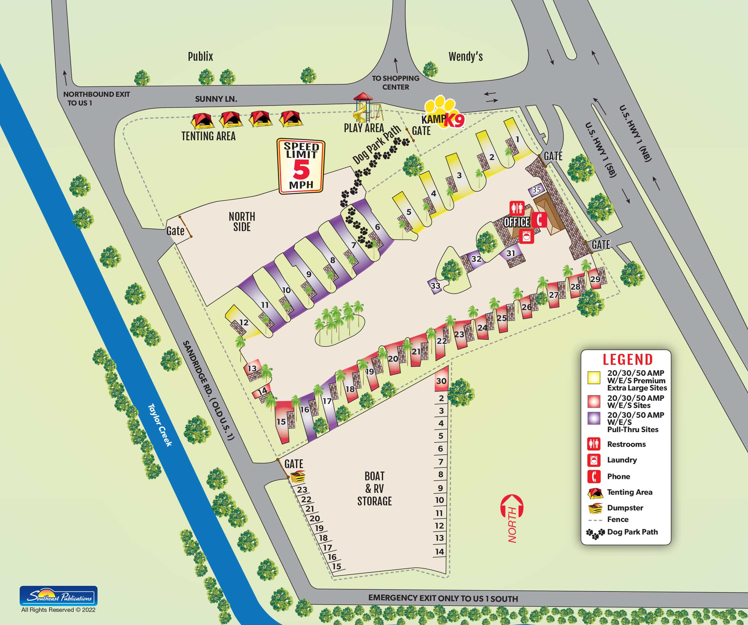 Campground Site Map