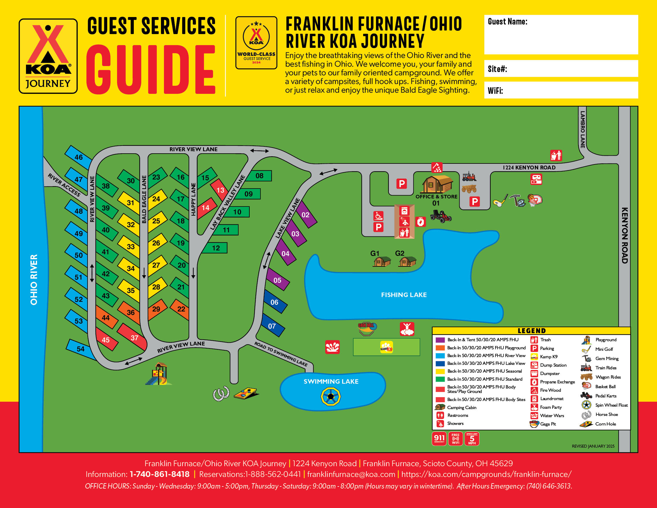 Campground Site Map