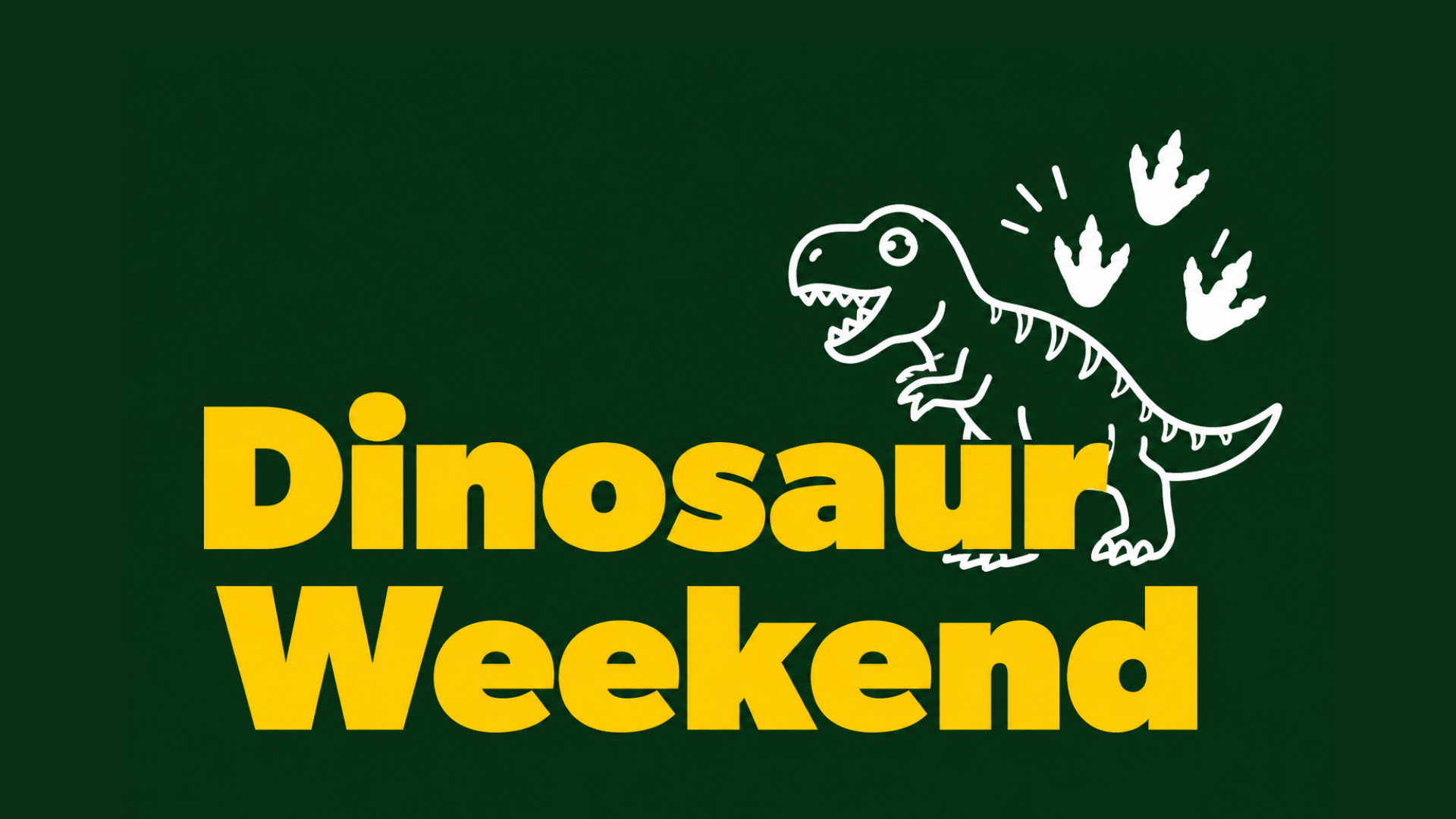 Dinosaur Theme Weekend Photo
