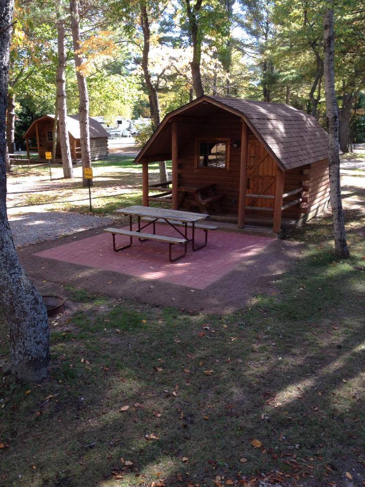One room premium camping cabin