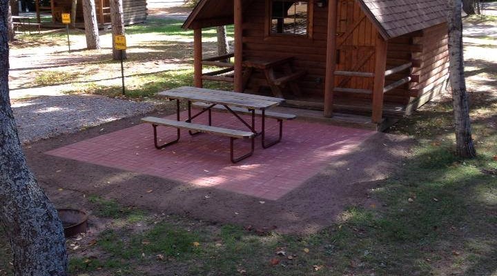 One room premium camping cabin