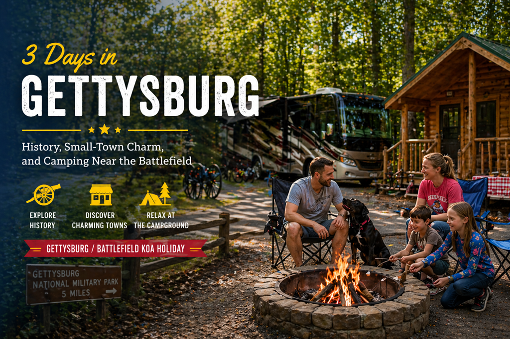 3Days in Gettysburg:History,Charm & Camping Near Battlefield