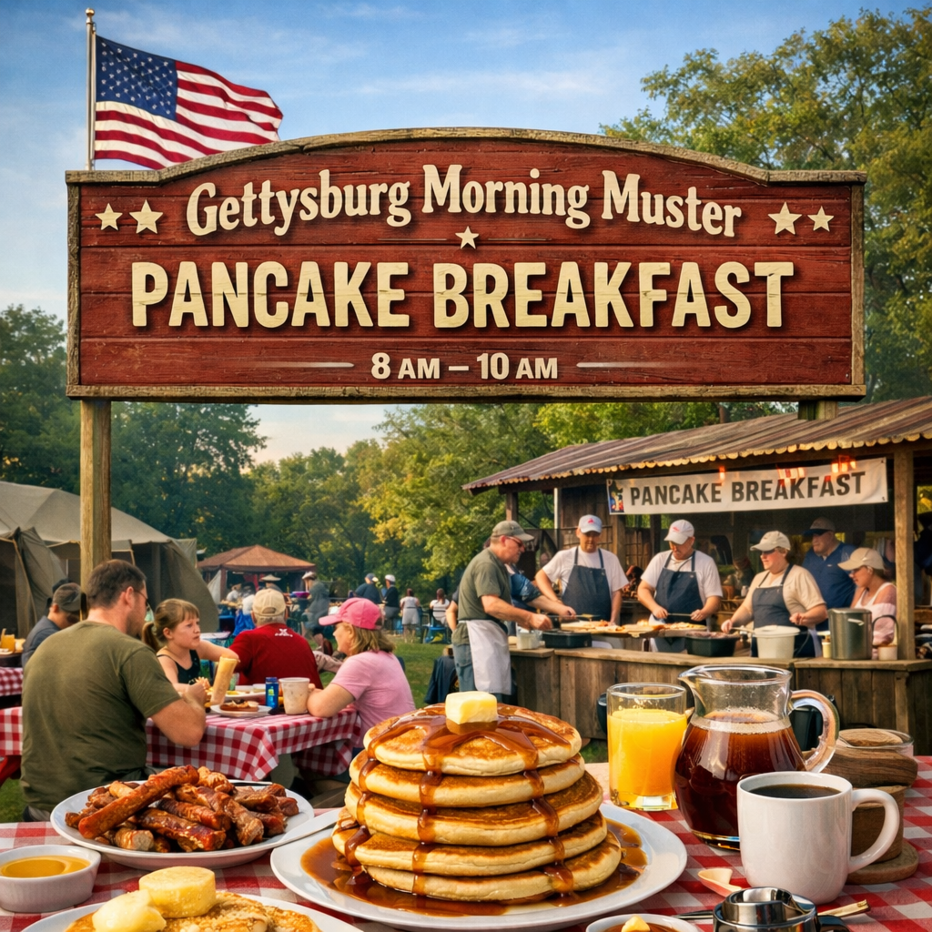 Gettysburg Morning Muster – Pancake Breakfast Photo