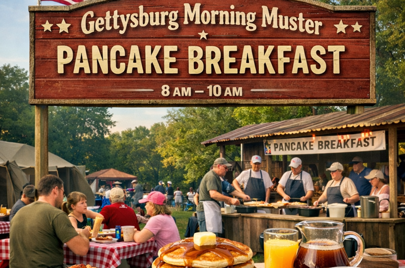 Gettysburg Morning Muster – Pancake Breakfast Photo