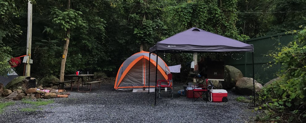Tent site with Water & electric