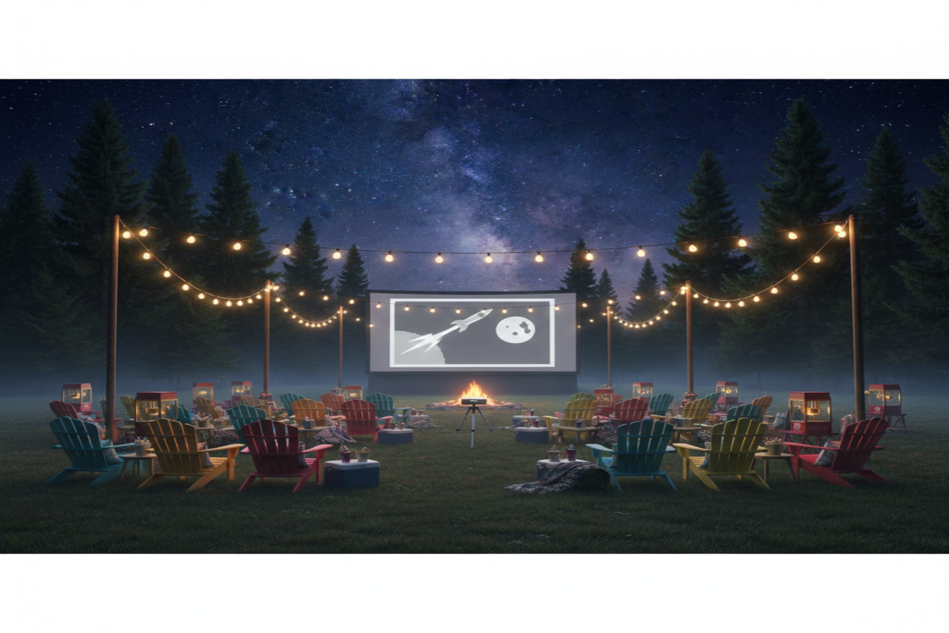 Outdoor Movie Night Photo