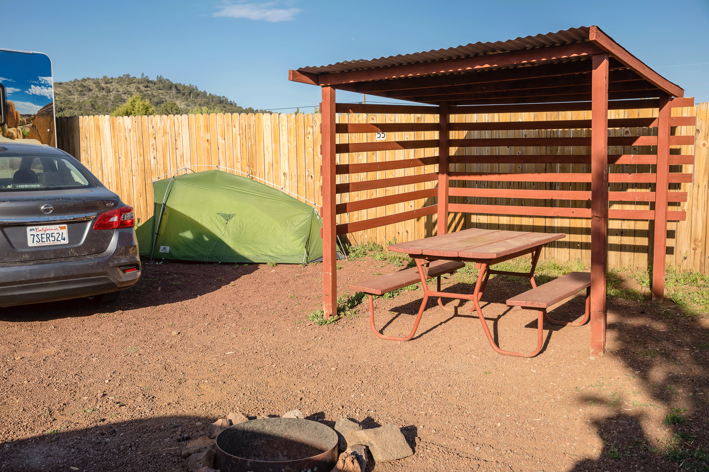 Preferred Tent Site with Shelter