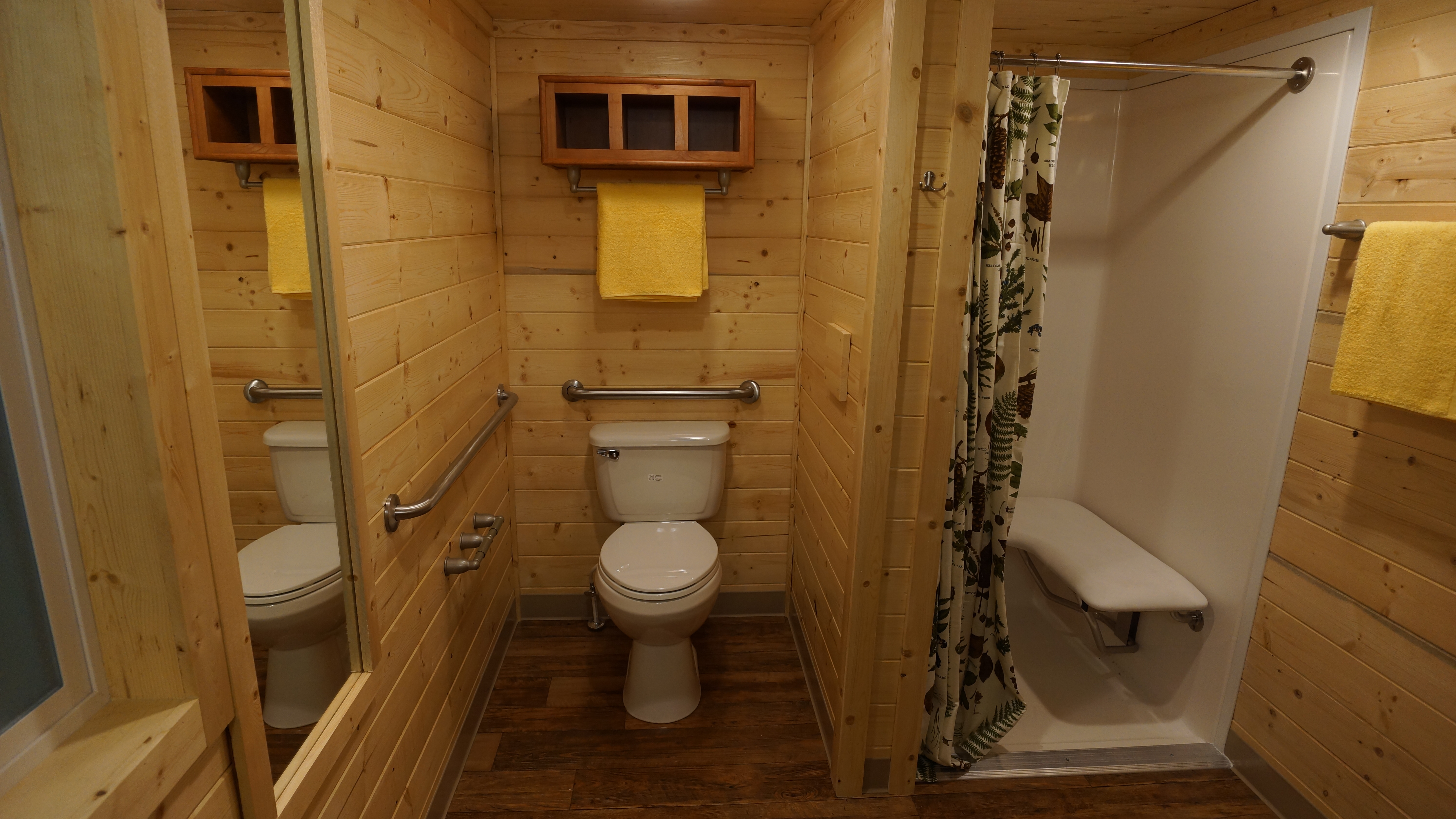 ADA Shower / Restroom  in Deluxe Lodge