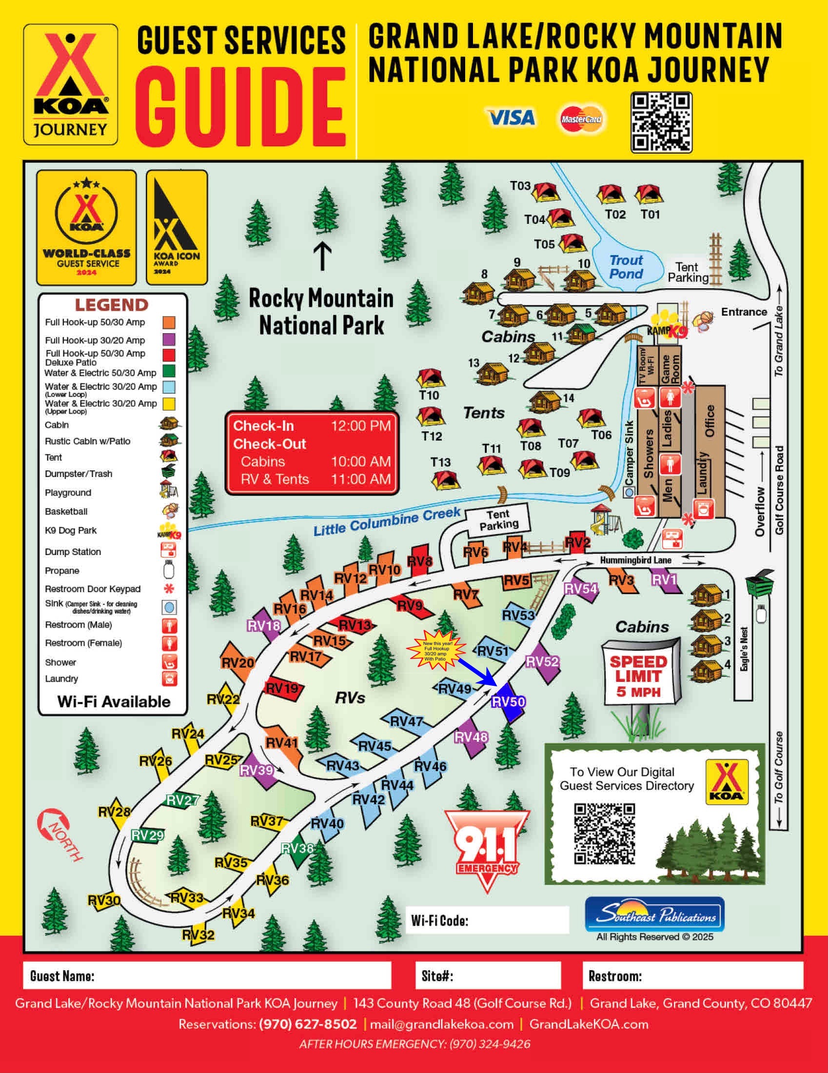 Campground Site Map