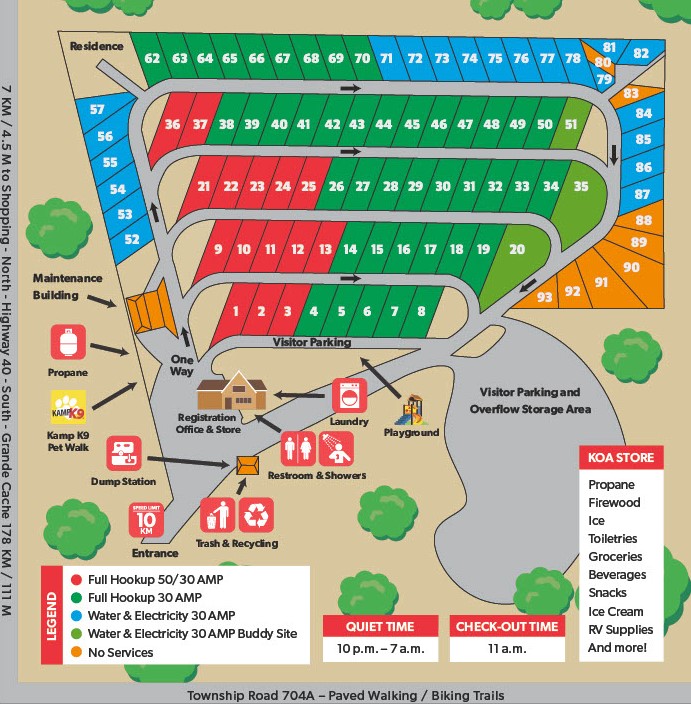 Campground Site Map