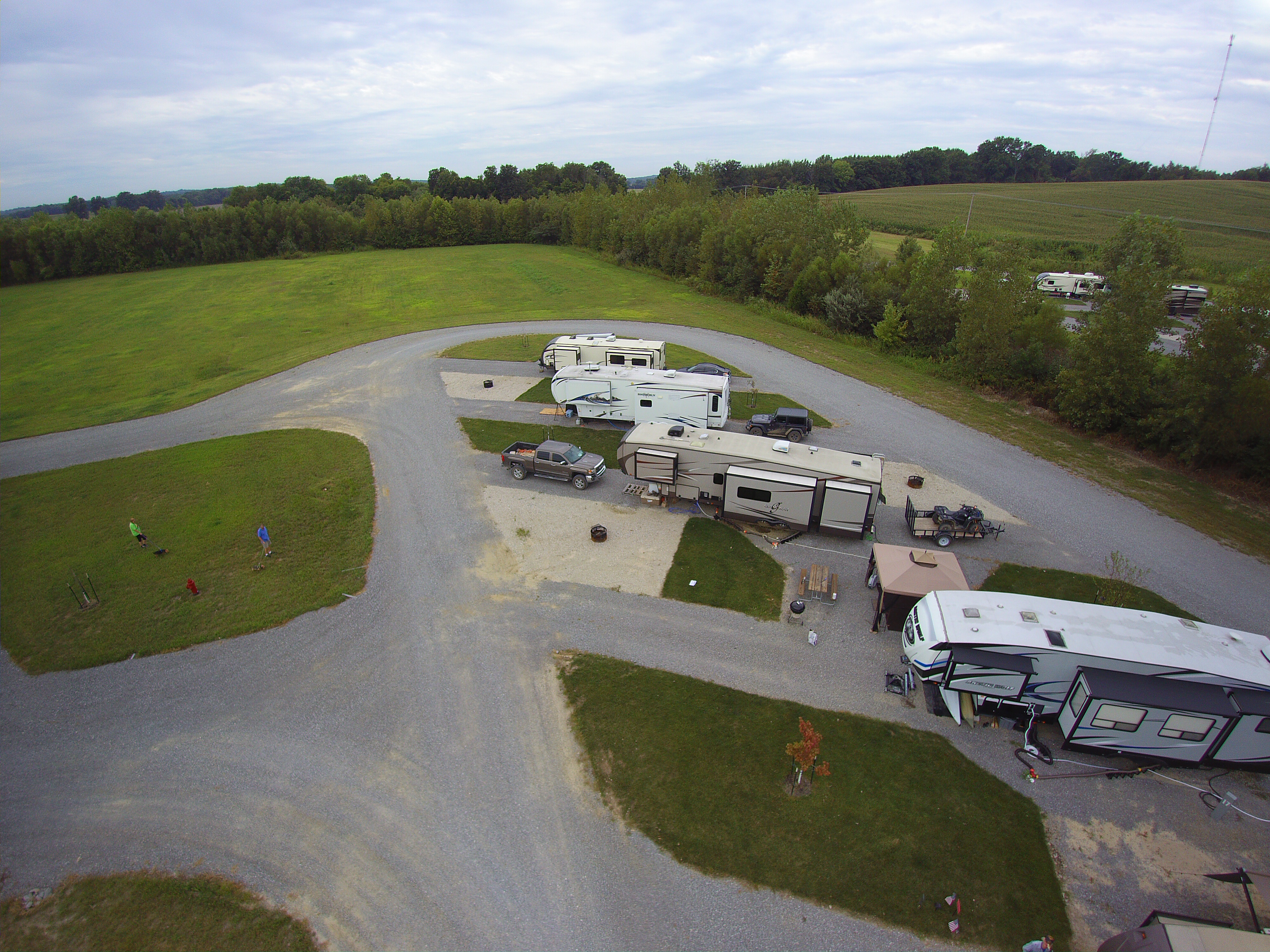 Enjoy our big RV sites!