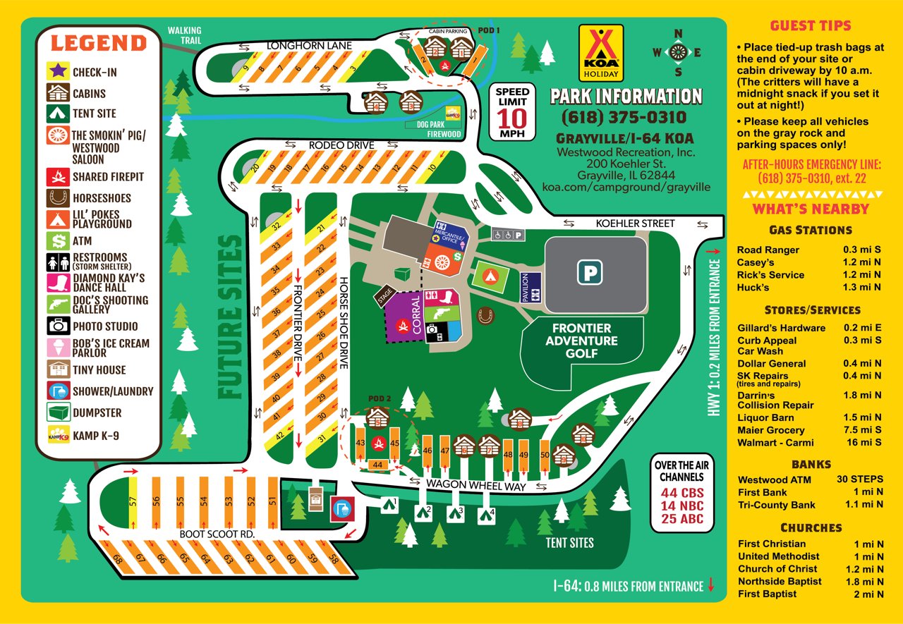 Campground Site Map