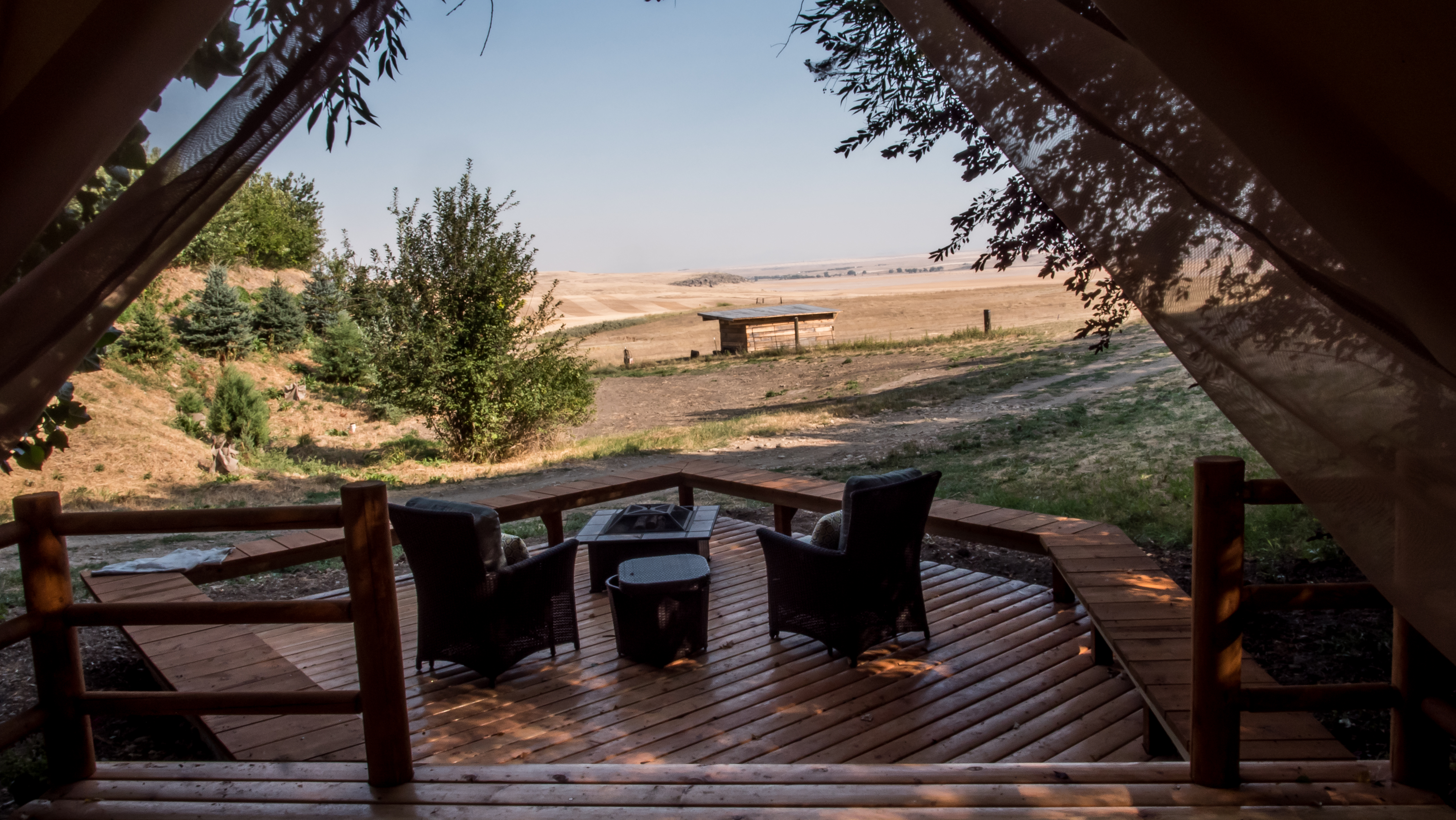 Glamping Tent View