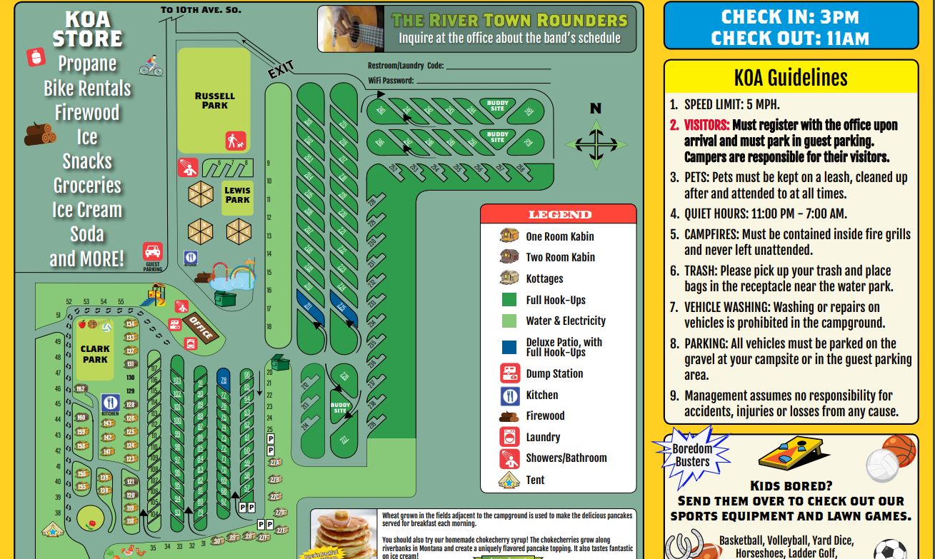 Campground Site Map