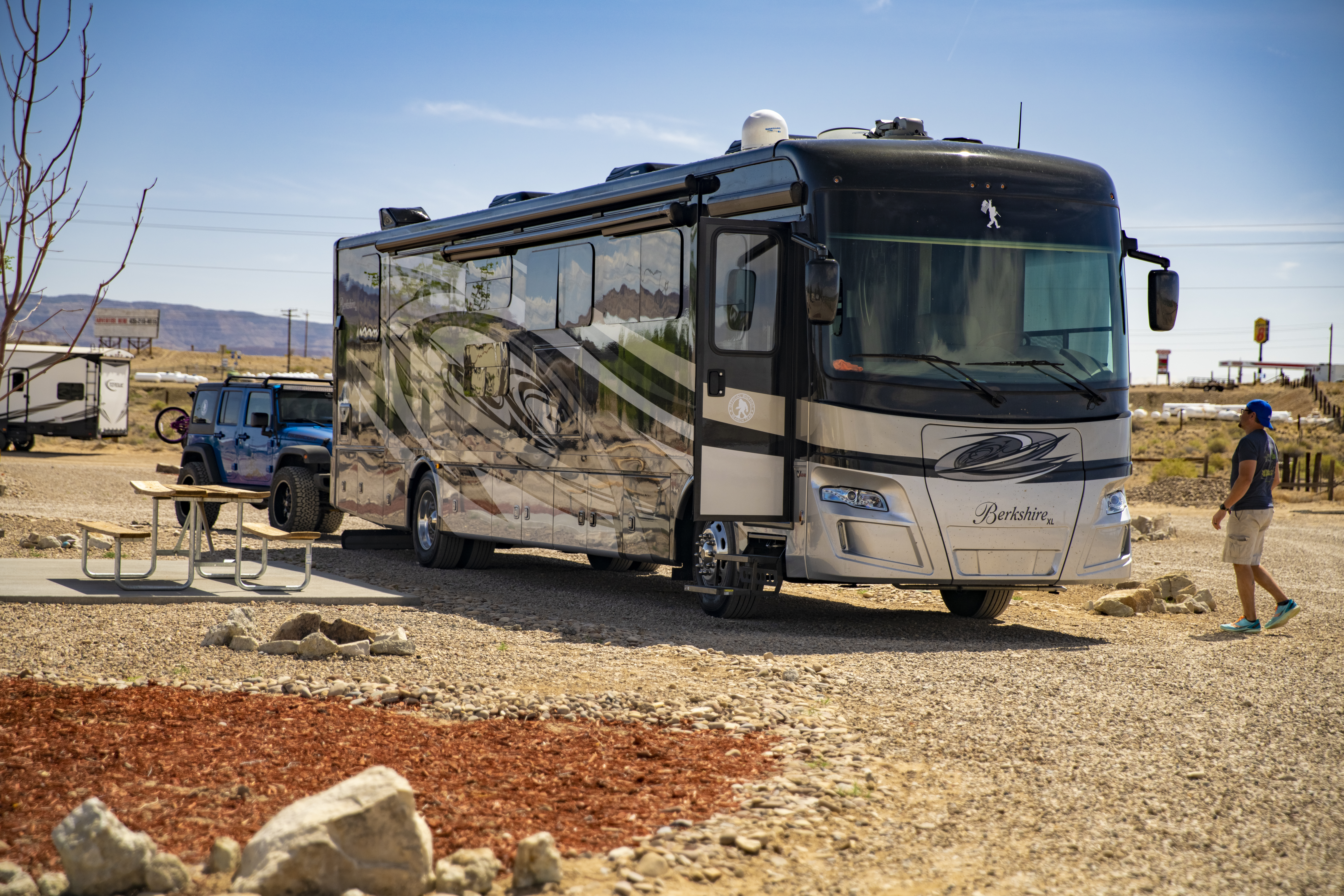 Green River KOA Pull-Thru Full Hookup RV Site with Patio