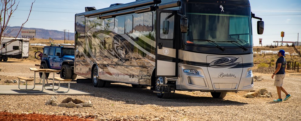 Green River KOA Pull-Thru Full Hookup RV Site with Patio