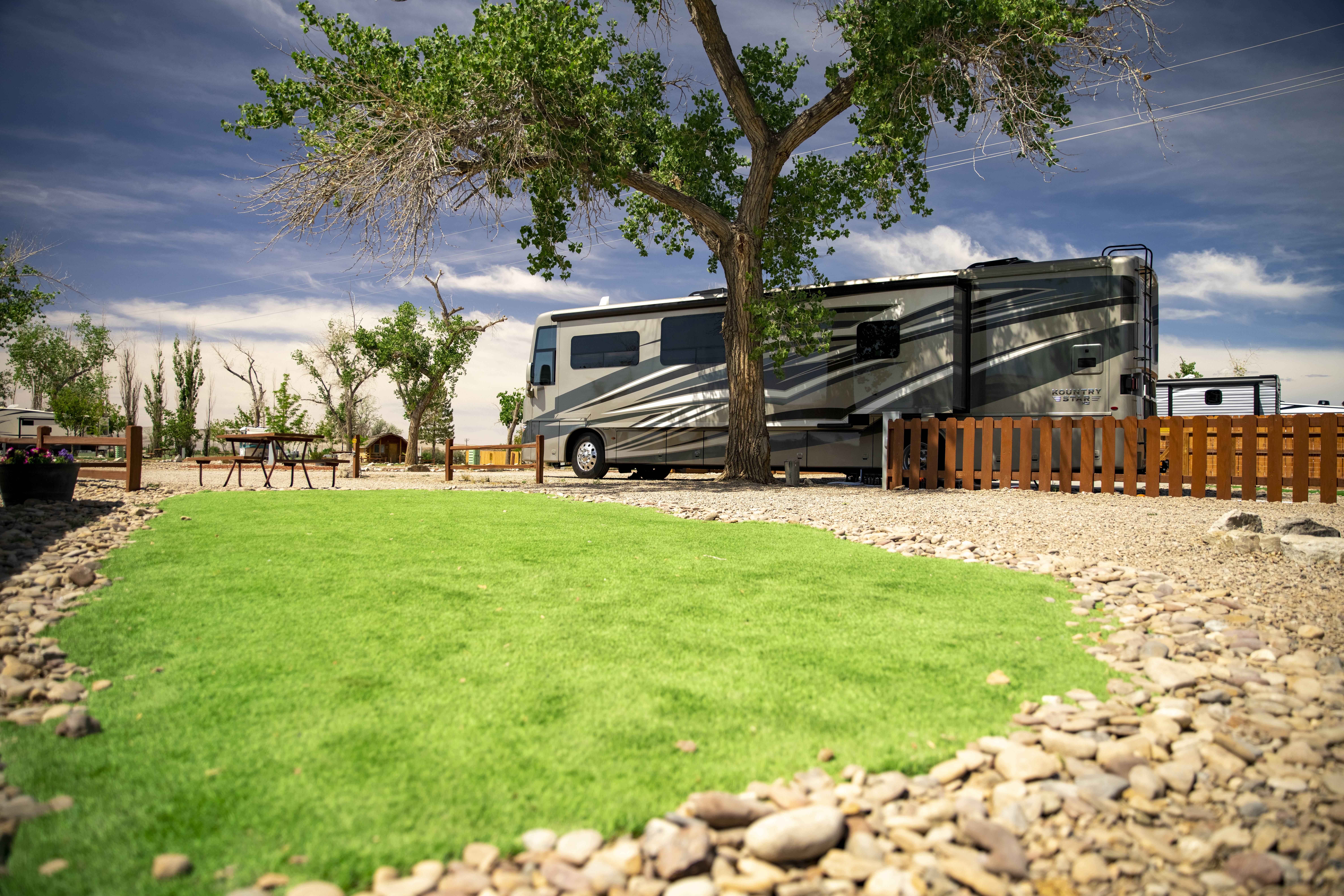 Green River KOA Individual Tent Site with Grass Tent Pad